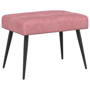 vidaXL Bank mit Knopfheftung Rosa 60 x 40 x 45 cm Samt