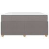 vidaXL Bettrahmen mit Matratze Taupe 160 x 200 cm Stoff