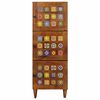 vidaXL Highboard mit T&uuml;r Walnuss 40 x 33 x 110 cm Massivholz Mango