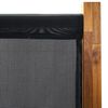 vidaXL 5-tlg. Raumteiler Schwarz 350x170 cm