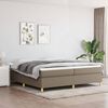 vidaXL Boxspringbettgestell Taupe 200x200 cm Stoff