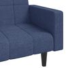 vidaXL Schlafsofa 2-Sitzer mit 2 Kissen Blau Stoff