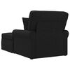 vidaXL Chaise Lounge mit Rock Schwarz 91 x 157 x 91 cm Stoff