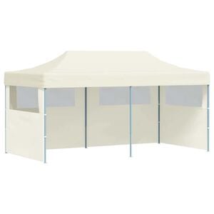 vidaXL Pop-Up-Partyzelt Faltbar Creme 3&times;6 m