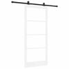 vidaXL Schiebet&uuml;r ORKDAL Wei&szlig; und Schwarz 93 x 211 cm