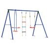 vidaXL Outdoor Schaukelset Mehrfarbig 263 x 185 x 185 cm Stahl und PE