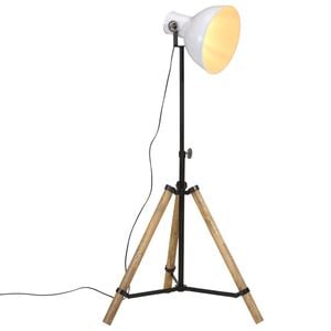 vidaXL Stehleuchte 25 W Wei&szlig; 75x75x90-150 cm E27
