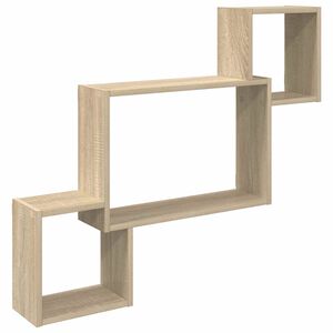 vidaXL Wandregal Wandhalterung Sonoma-Eiche 91,5 x 15 x 76 cm