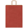 vidaXL Papiertragetaschen 250 Stk. mit Henkeln Rot 32x12x42 cm