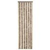 vidaXL Fliegenvorhang Dunkelbraun und Beige 56x200 cm Chenille