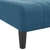 vidaXL Chaiselongue Blau Samt