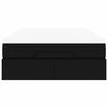 vidaXL Ottoman-Bett mit Matratze Schwarz 120x200 cm Kunstleder