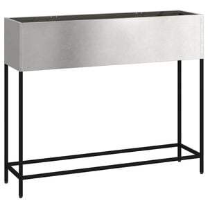 vidaXL Hochbeet Gartenpflanzer Silber 100 x 26 x 82 cm Edelstahl