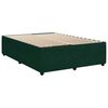 vidaXL Boxspringbett mit Matratze Dunkelgr&uuml;n 140x190 cm Samt