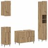 vidaXL 4-teiliges Badezimmer-Schrank-Set ZWOLLE Artisan-Eiche