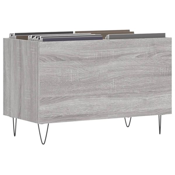 vidaXL Plattenschrank Grau Sonoma 74,5x38x48 cm Holzwerkstoff