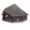 vidaXL Tipi Zelt 6 Personen Braun Grau Polyester und Stahl