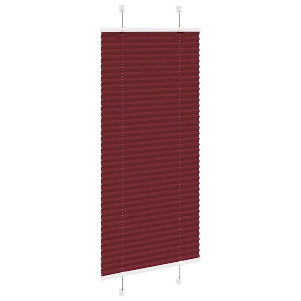 vidaXL Plissee Bordeauxrot 60x100 cm Stoffbreite 59,4 cm Polyester