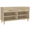 vidaXL Schuhschrank Sonoma-Eiche 102x35x55 cm Holzwerkstoff
