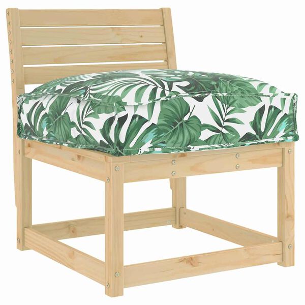 vidaXL Palettkissen f&uuml;r geeigneten Sitz Blattmuster 60 x 40 x 8 cm