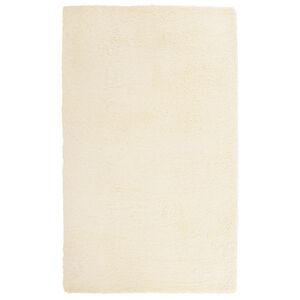 vidaXL Teppich Shaggy Hochflor NAVARRA Creme 80x150 cm Polyester