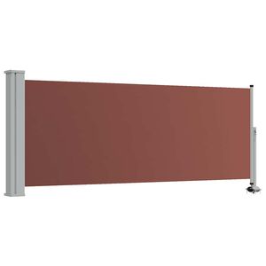 vidaXL Ausziehbare Seitenmarkise 100x300 cm Braun