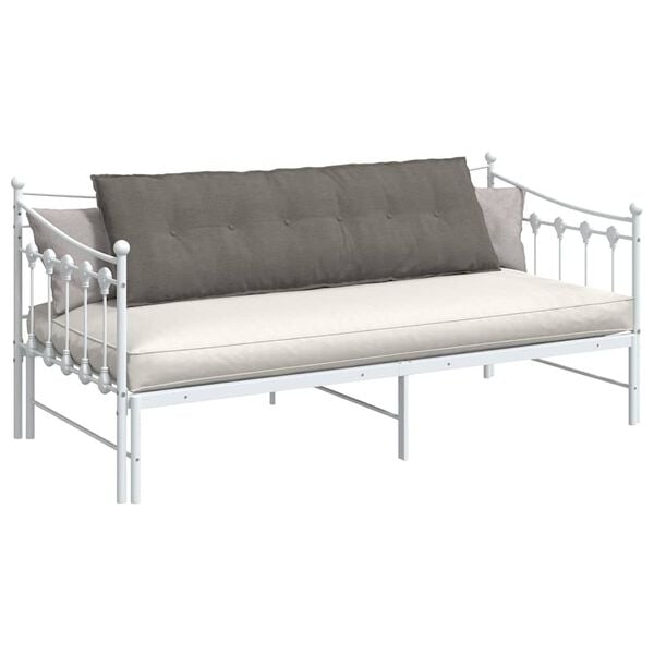 vidaXL R&uuml;ckenkissen Hellgrau 160 x 50 cm Cordstoff