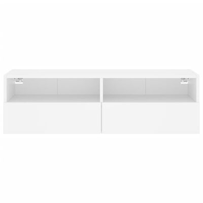 vidaXL TV-Wandschrank Weiß 100x30x30 cm Holzwerkstoff