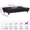 vidaXL Hundebett Schwarz 100x50x21 cm Samt