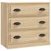 vidaXL Sideboards 3 Stk. Sonoma-Eiche Holzwerkstoff