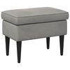 vidaXL Hocker Hellgrau 55 x 35 x 41 cm Samt