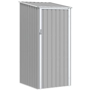 vidaXL Ger&auml;tehaus Grau 87x98x159 cm Verzinkter Stahl