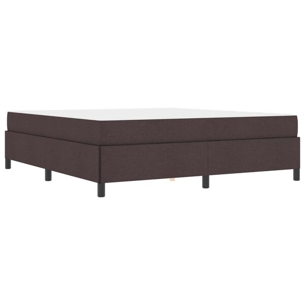 vidaXL Boxspringbett Dunkelbraun 180 x 200 cm Stoff