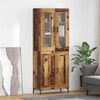 vidaXL Highboard 2 pcs Altholz Holzwerkstoff