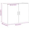 vidaXL Wandschrank Wei&szlig; 80x42,5x64 cm Holzwerkstoff