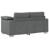 vidaXL Sofa 3 pcs Dunkelgrau 219 x 80 x 82 cm Leinenmischgewebe