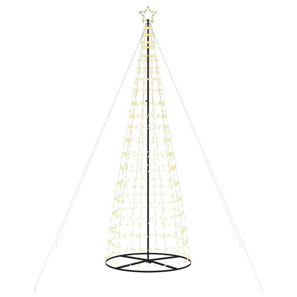 vidaXL LED-Weihnachtsbaum, 570 LEDs, Warmweiß, 300 cm