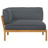 vidaXL Sofa Set Uni Anthrazit 133 x 92 x 69 cm Massivholz Akazie