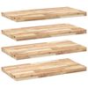 vidaXL Schweberegale 4 Stk. 60x40x4 cm Massivholz Akazie Unbehandelt