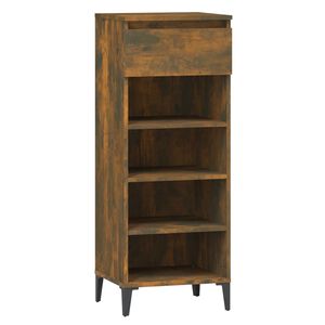 vidaXL Schuhregal R&auml;uchereiche 40x36x105 cm Holzwerkstoff