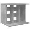 vidaXL Vinyl Plattenaufbewahrung Betongrau 42 x 33 x 36 cm