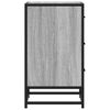 vidaXL Nachttisch Grau Sonoma 40x34,5x60 cm Holzwerkstoff und Metall