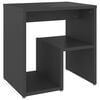 vidaXL Nachttisch Grau 40x30x40 cm Holzwerkstoff