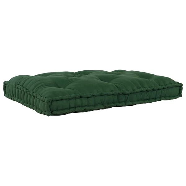 vidaXL Pallet Sofa Kissen Gr&uuml;n 120 x 80 x 12 cm Stoff