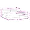 vidaXL Boxspringbett mit Matratze Taupe 200 x 200 cm Stoff