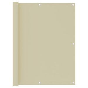 vidaXL Balkon-Sichtschutz Creme 120x500 cm Oxford-Gewebe