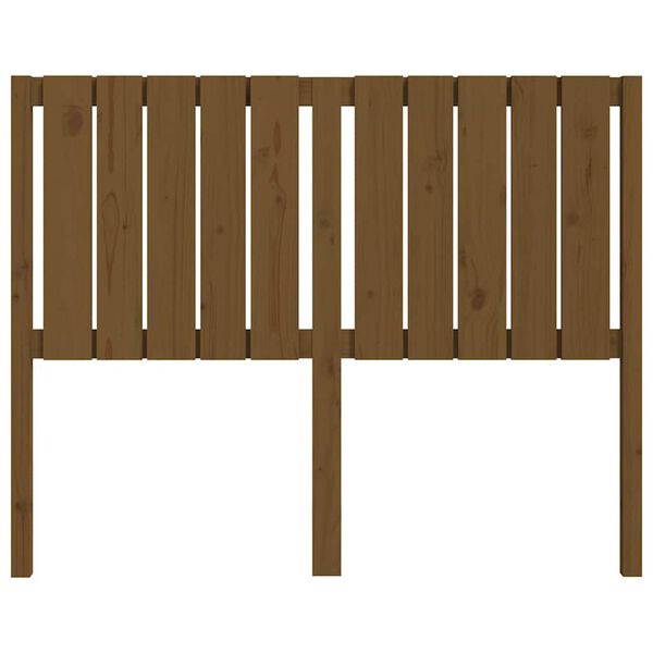 vidaXL Kopfteil Honigbraun 125,5x4x100 cm Massivholz Kiefer