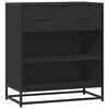 vidaXL Sideboard Schwarz 68x35x76 cm Holzwerkstoff