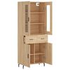 vidaXL Highboard Sonoma-Eiche 69,5x34x180 cm Holzwerkstoff