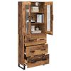 vidaXL Highboard mit Schubladen 2 pcs Altholz Holzwerkstoff